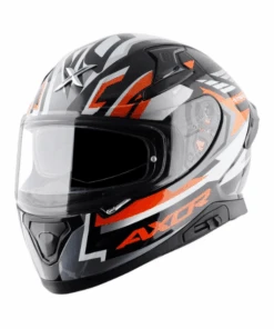 Axor Apex Streak Helmet - Gloss Black Orange-AXOR -Motorcycle Riding Equipment Store 9 18 21ca94ae c28f 4fde 8d47 1d1ab8a1d372