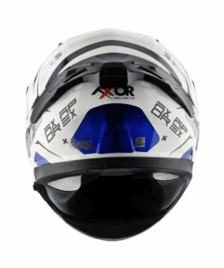 Axor Apex Hex-2 Helmet - White Blue-AXOR -Motorcycle Riding Equipment Store 9 43