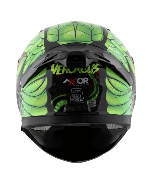 Axor Apex Venomous D/V Helmet - Black Neon Green-AXOR 11 Axor Apex Venomous D/V Helmet - Black Neon Green-AXOR - Image 9