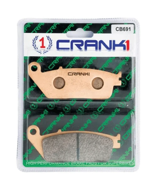 Crank1 Fully Sintered H2 Series Brake Pads For Honda CBR 650R-Crank 1 3 Crank1 Fully Sintered H2 Series Brake Pads For Honda CBR 650R-Crank 1