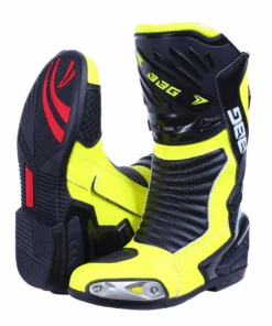 BBG Calf Riding Boots - Neon-BBG -Motorcycle Riding Equipment Store BBG Calf Motorcycle Riding Boots Neon 2