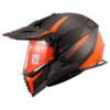 LS2 MX436 Pioneer Evo Dual Sport Helmet - Router Black Orange-LS2 -Motorcycle Riding Equipment Store LS2 MX436 Pioneer Evo Dual Sport Helmet Router Black Orange 33