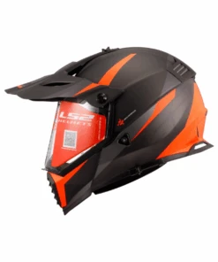 LS2 MX436 Pioneer Evo Dual Sport Helmet - Router Black Orange-LS2