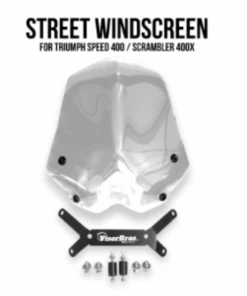 VisorBros Street Windscreen For Triumph Speed / Scrambler 400 - Clear-VisorBros