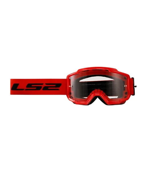 LS2 Charger Pro Goggle Red With Clear Visor-LS2 3 LS2 Charger Pro Goggle Red With Clear Visor-LS2