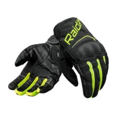 Raida AqDry Waterproof Riding Gloves Green Hi Viz-Raida