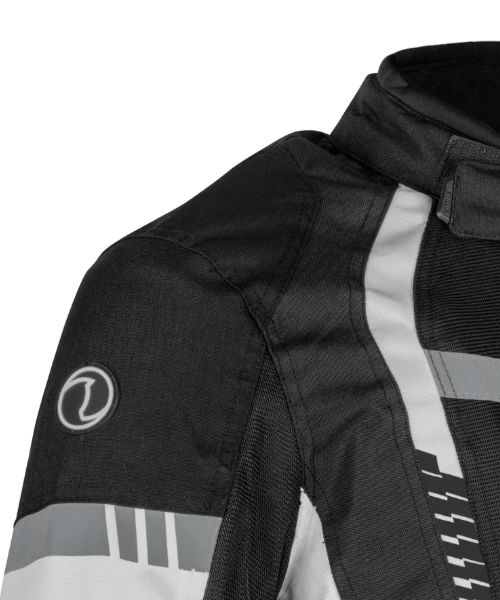 Rynox Tornado Pro 4 Riding Jacket - Black White-Rynox 5 Rynox Tornado Pro 4 Riding Jacket - Black White-Rynox - Image 3