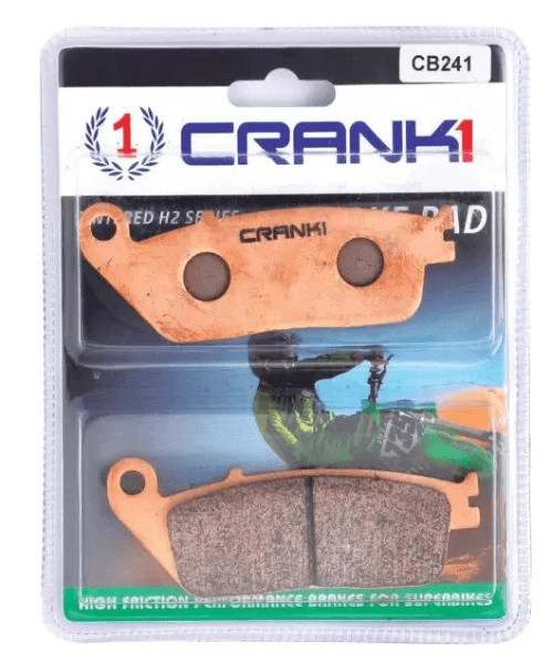 Crank1 Fully Sintered H2 Series Brake Pads For Kawasaki Z650-Crank 1 3 Crank1 Fully Sintered H2 Series Brake Pads For Kawasaki Z650-Crank 1