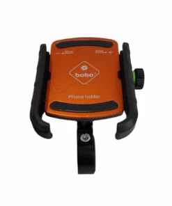 BOBO BM4 Jaw-Grip Bike / Cycle Phone Holder Motorcycle Mobile Mount - Orange-BOBO
