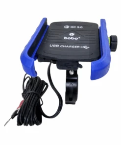 BOBO BM1 Jaw-Grip Bike Phone Holder Motorcycle Mobile Mount - Blue-BOBO