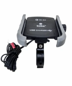 BOBO BM1 Jaw-Grip Bike Phone Holder Motorcycle Mobile Mount - Silver-BOBO