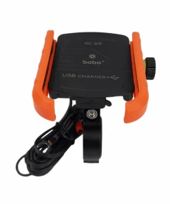 BOBO BM1 Jaw-Grip Bike Phone Holder Motorcycle Mobile Mount - Orange-BOBO