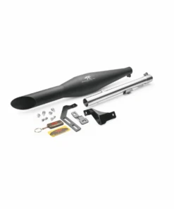 Red Rooster Performance Rumbler Ace Exhaust For Classic Reborn 350 / Meteor 350 - Unibody Black Matte-Red Rooster Performance