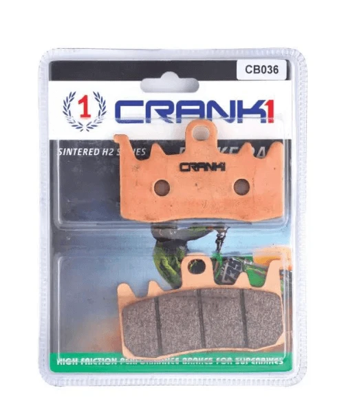 Crank1 Fully Sintered H2 Series Brake Pads For Aprilia Tuono V4 1100 Factory 2013-2014-Crank 1 3 Crank1 Fully Sintered H2 Series Brake Pads For Aprilia Tuono V4 1100 Factory 2013-2014-Crank 1